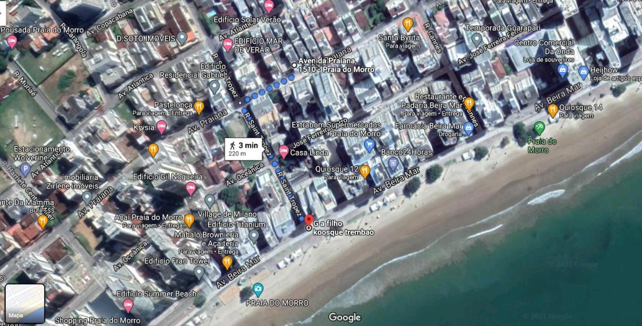 Apartamento A 200M Da Praia Do Morro Com Wifi Гуарапарі Екстер'єр фото
